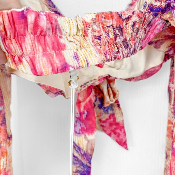 Hemant & Nandita - Leah Romantic Floral Boho Festival Crop Top - Picture 10 of 14